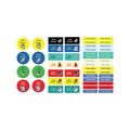 Space Name Tag Stickers