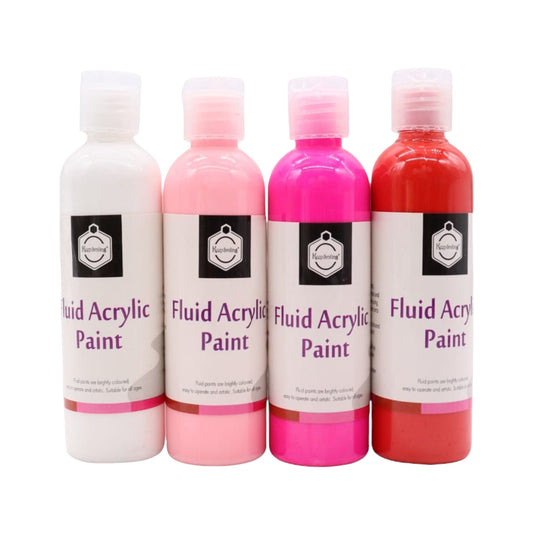 Keep Smiling Fluid Acrylic Paint Set, 4 Shades