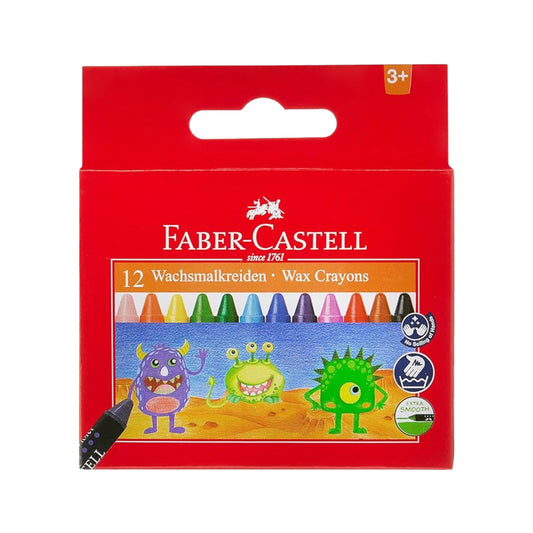 Faber-Castell Wax Crayons - Set of 12