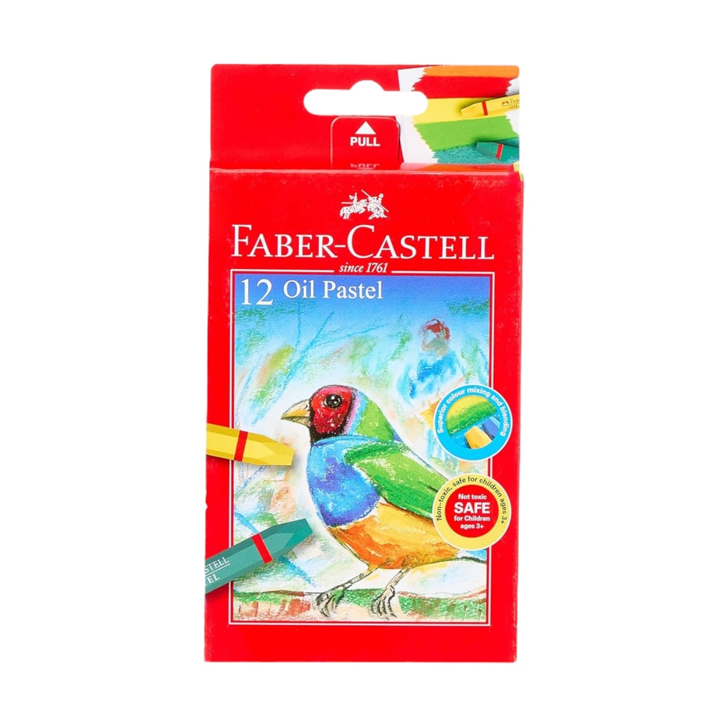 Faber Castell Oil Pastel Crayons - 12 Pastels