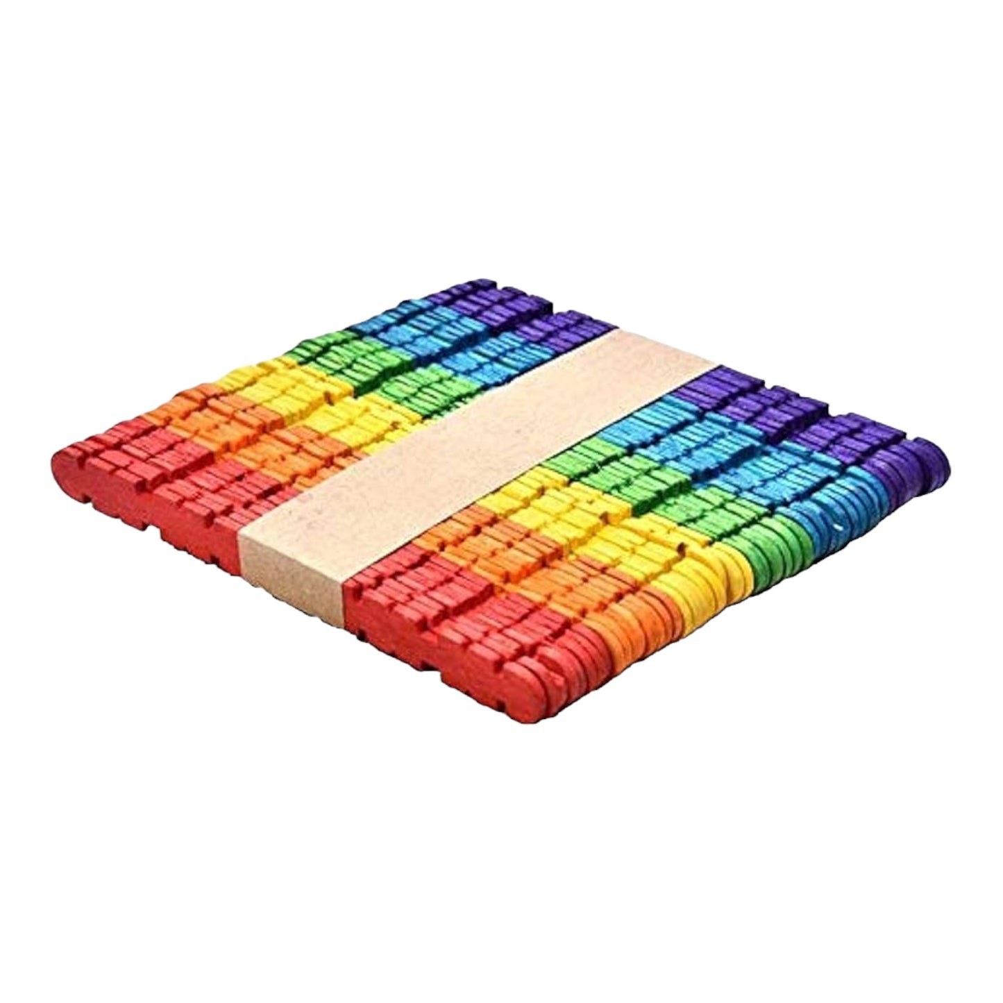 Colored Wood Craft Sticks - 50 Pieces