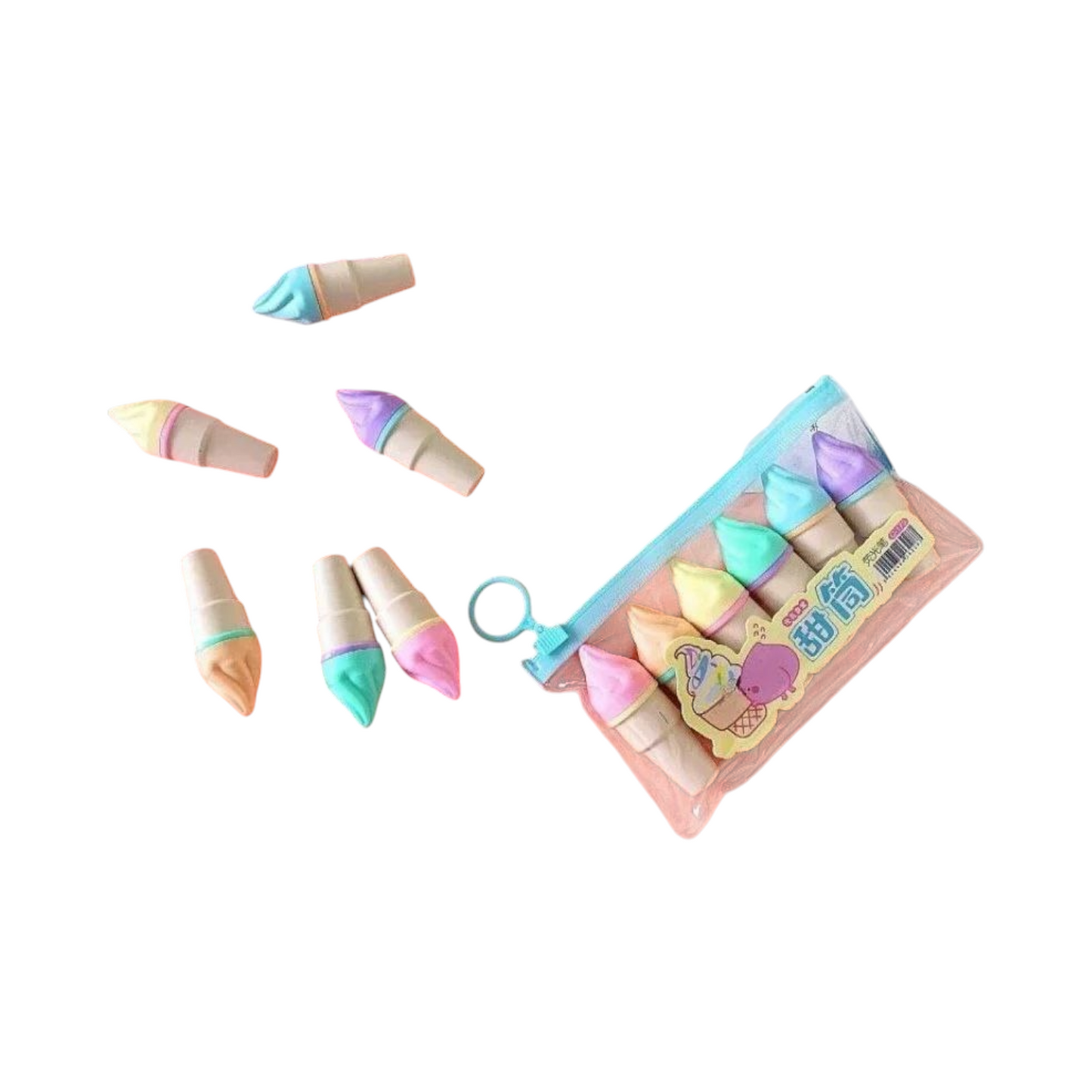 6 Mini Premium  Highlighter Pastel Marker