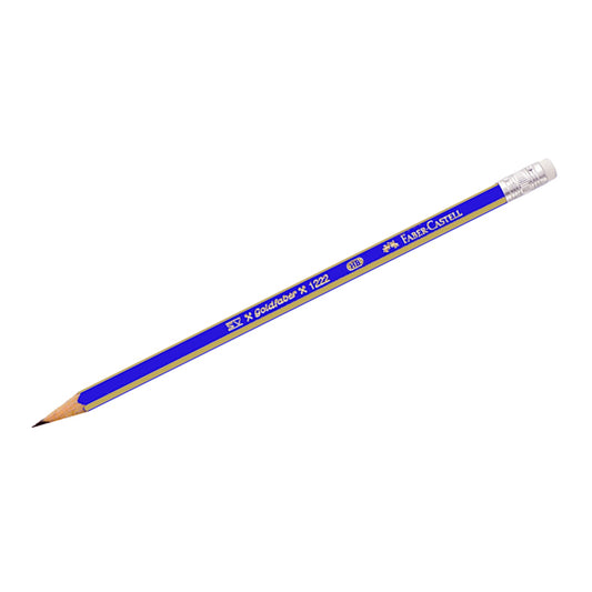 Faber Castell 1222 Goldfaber Pencil with Eraser - HB- Pack of 12 Pieces