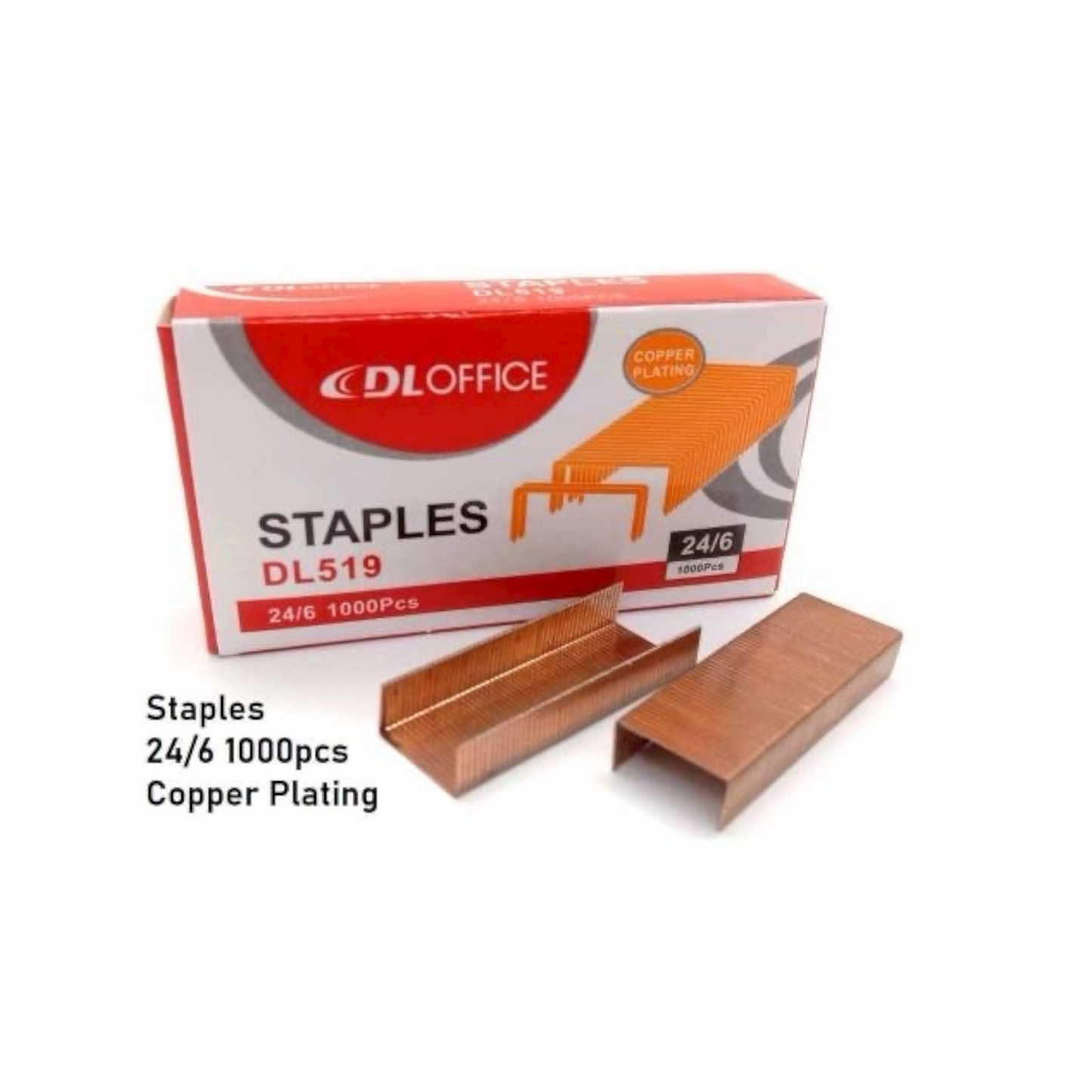 DL Copper 24/6 Staples Box of 1000