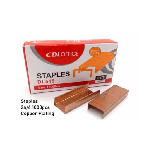 DL Copper 24/6 Staples Box of 1000