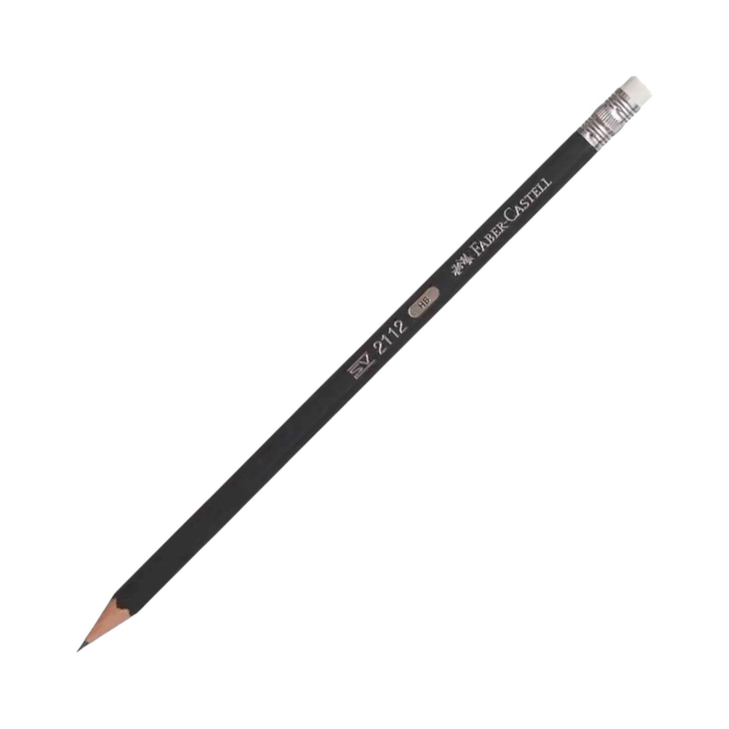 Faber-Castell Blacklead Pencils HB with Erasers Tip 2112