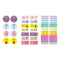 Basketball Girls' Name Tag Stickers