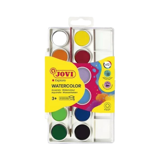 Jovi 800/12 High Quality Water Colors With Paint Brush