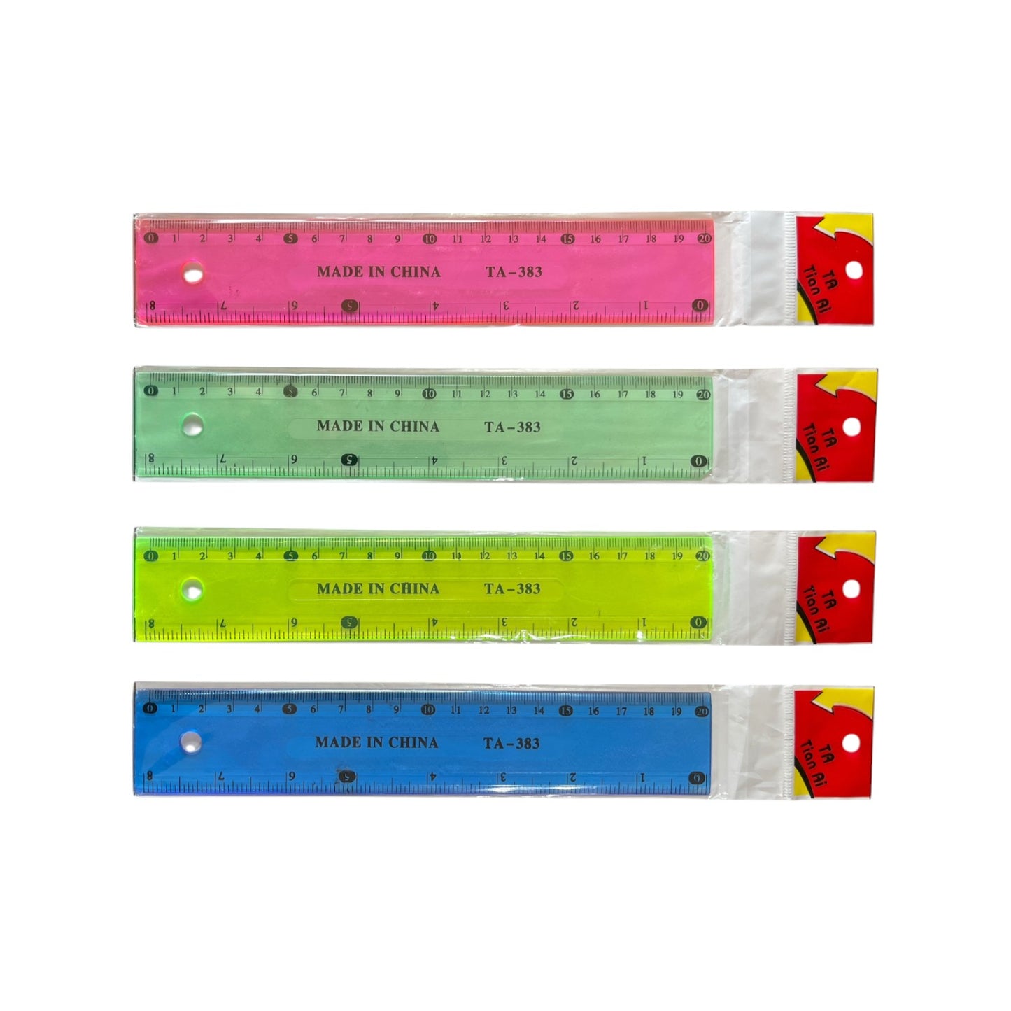 Ta-383 plastic 20 cm ruler