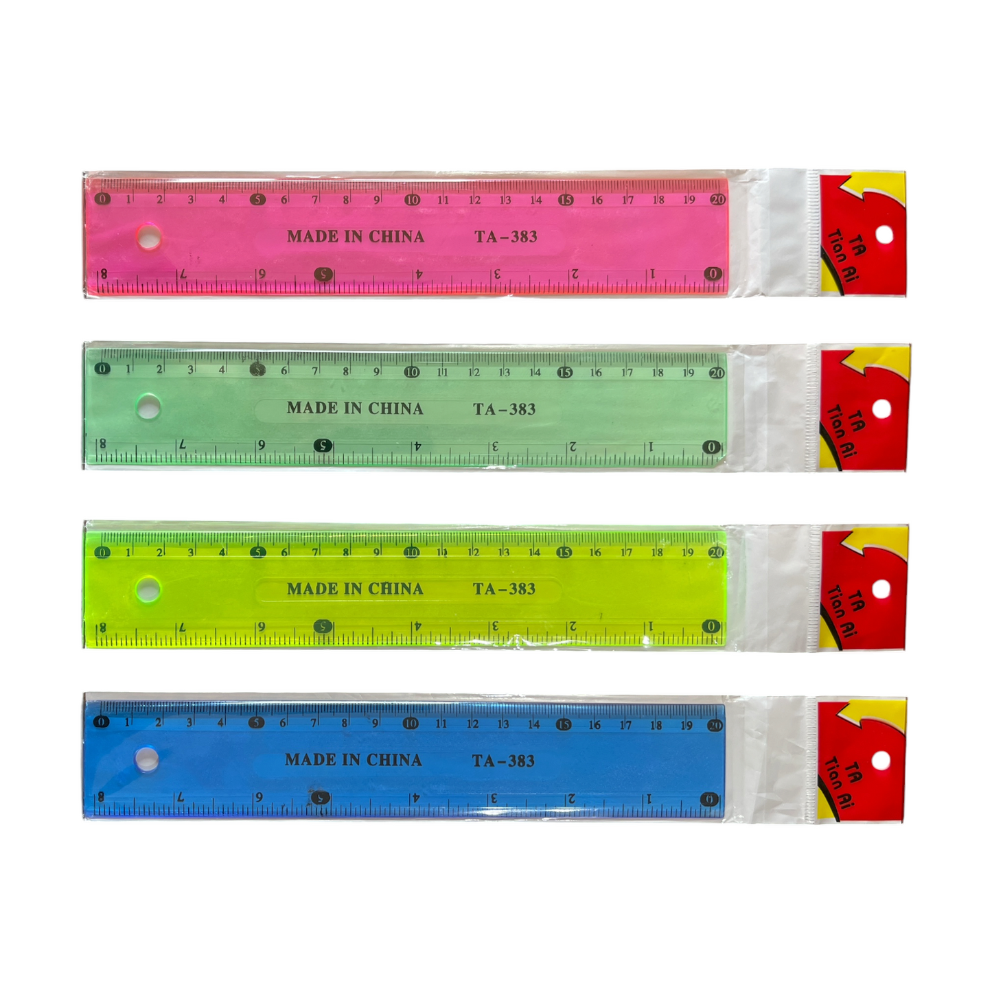 Ta-383 plastic 20 cm ruler