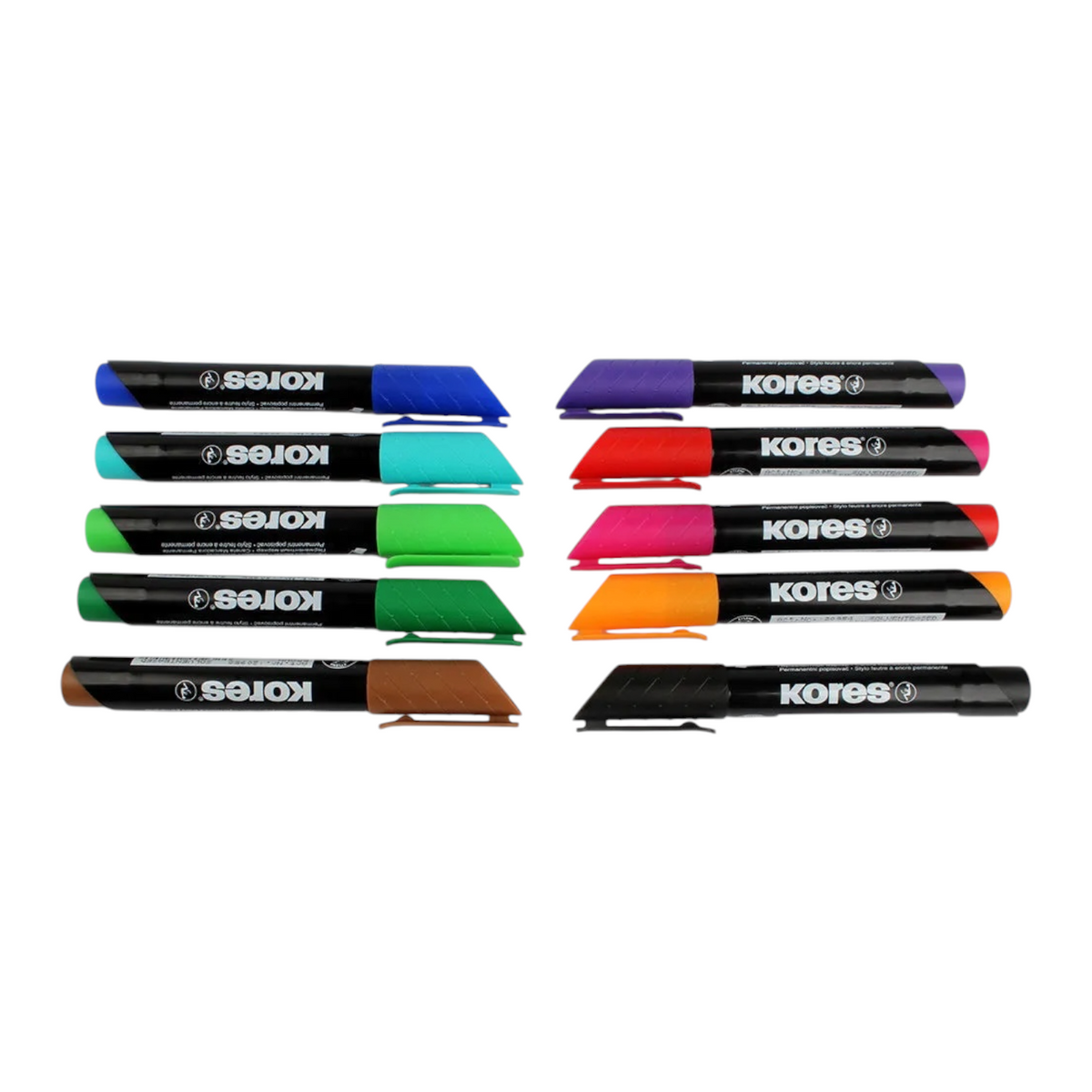 Kores Marker pen set Permanent chisel tip XP2 pieces model 20901