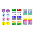 Frozen & Subjects Name Tag Stickers