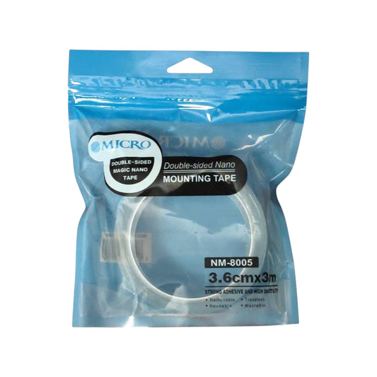 Micro brand double-sided nano mounting tape, specifically the 3.6cm x 3m size
