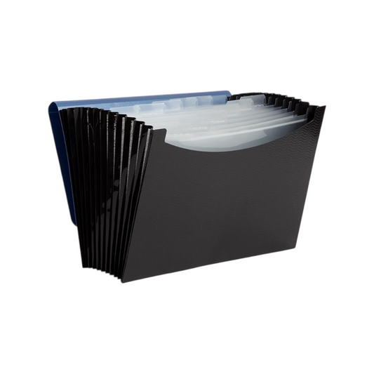 Smead Poly Frequency Expanding File, 12 Pockets, Flap and Cord Closure, Letter Size