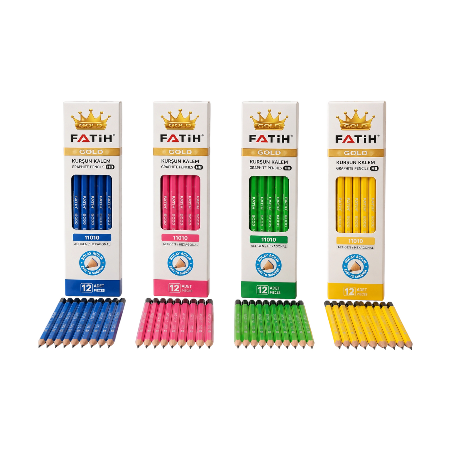 Fatih 11010 HB grahite – pack of 12 Pencils Multicolor