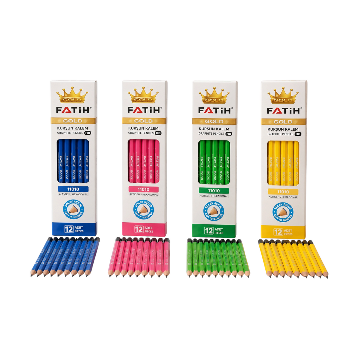 Fatih 11010 HB grahite – pack of 12 Pencils Multicolor