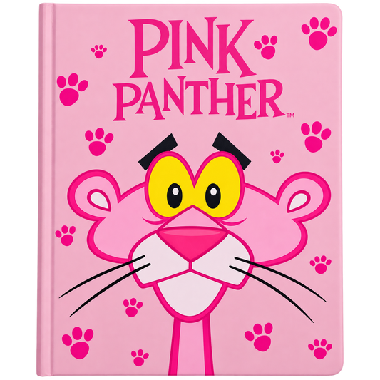 Hardcover Notebook, Pink Panther 144 sheets A5 BE