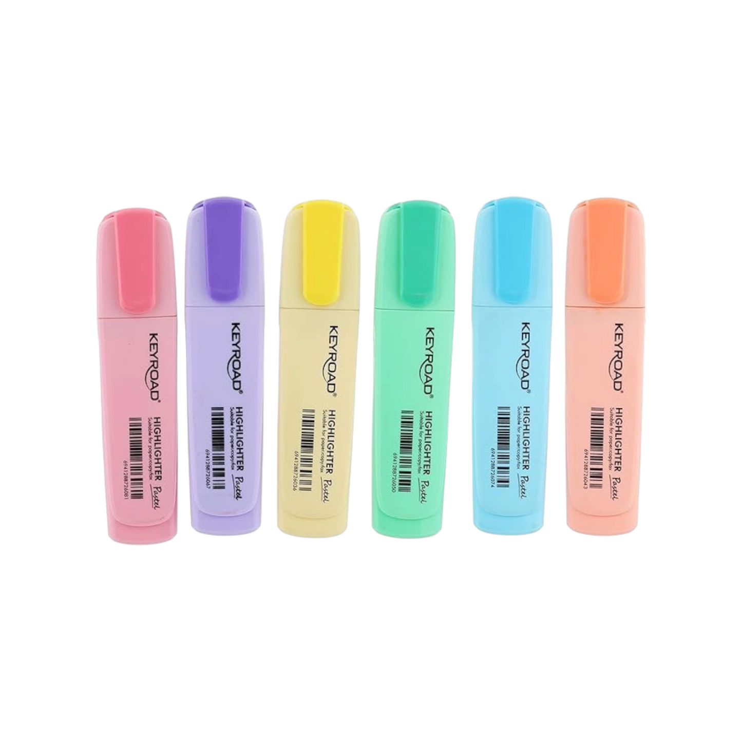 Set of 6 fluorescent pens Pastel Keyroad Model KR972174