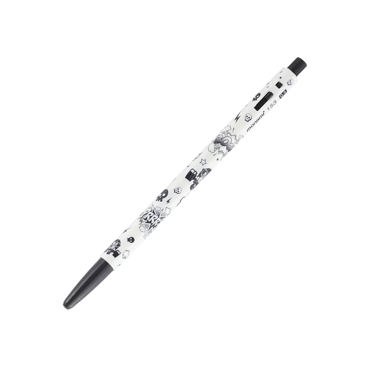 Monami Oil pen 153 cartoon 0.5mm - Black