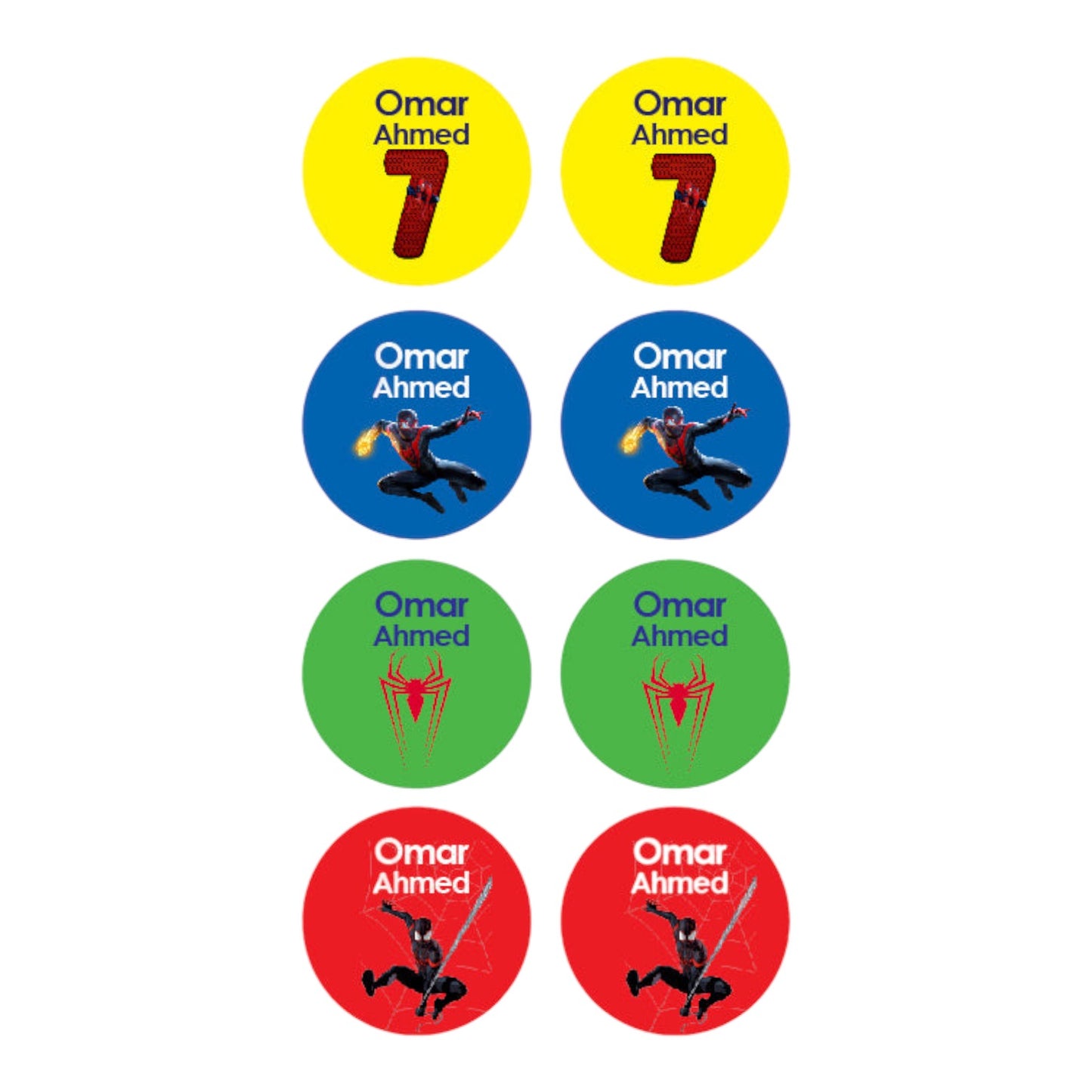 Miles Morales Name Tag