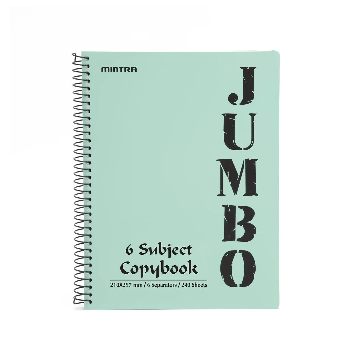 Mintra Jumbo Spiral Notebook 6 Subjects 240 Sheets A4
