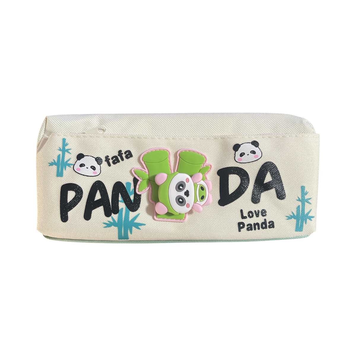 1Pc Panda Premium 2 Zippers Pencil Case