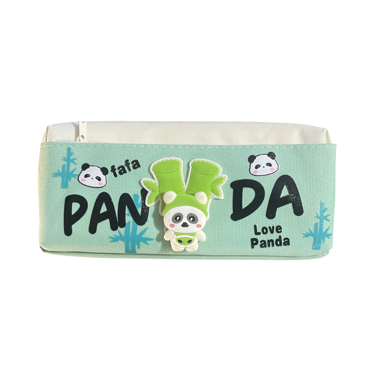 1Pc Panda Premium 2 Zippers Pencil Case