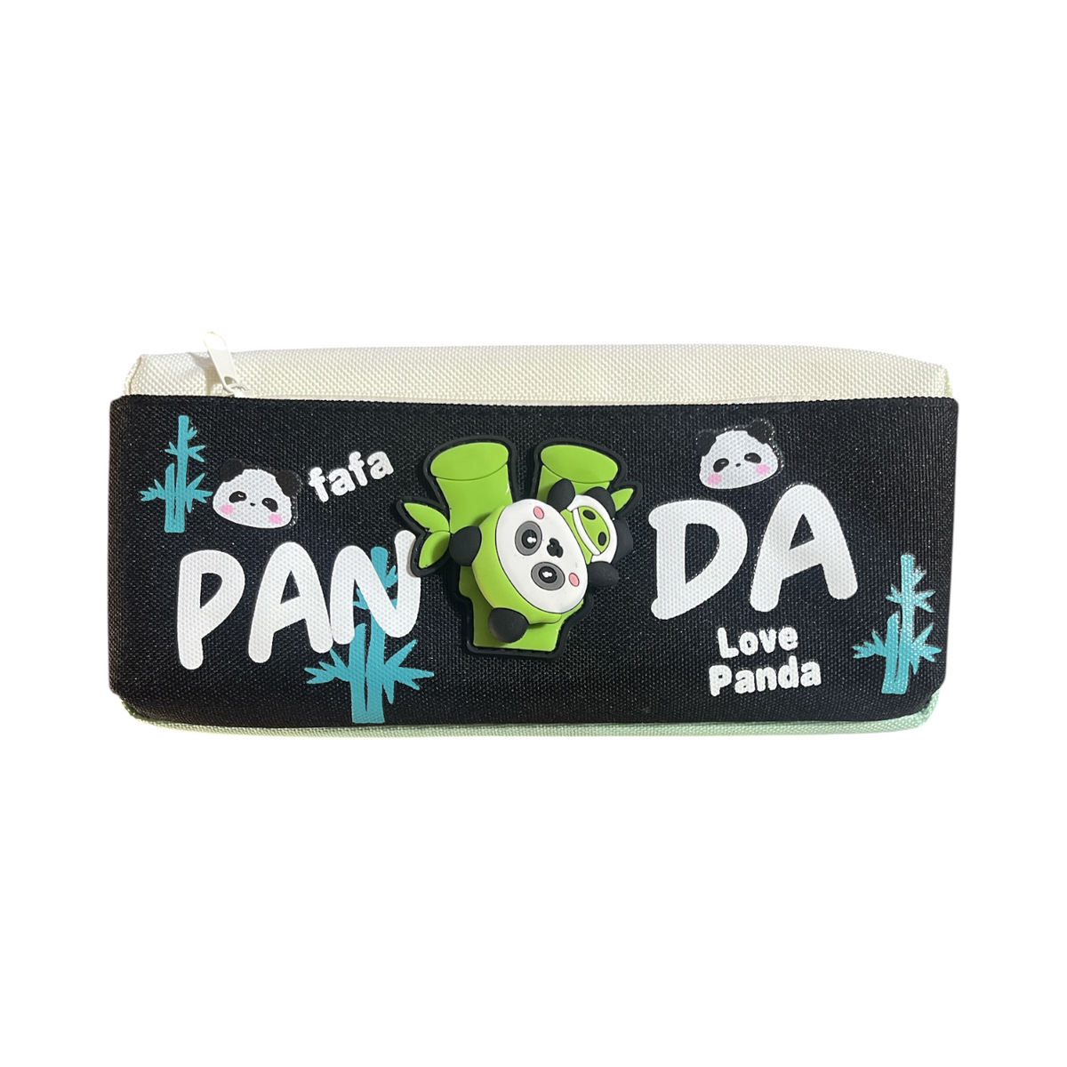1Pc Panda Premium 2 Zippers Pencil Case