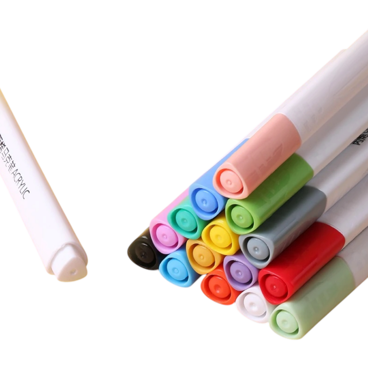 12 Colors Acrylic Paint Markers Pens Set Giorgione