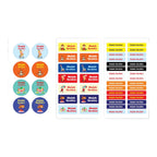 Circus Name Tag Stickers