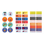 Superman Name Tag Stickers