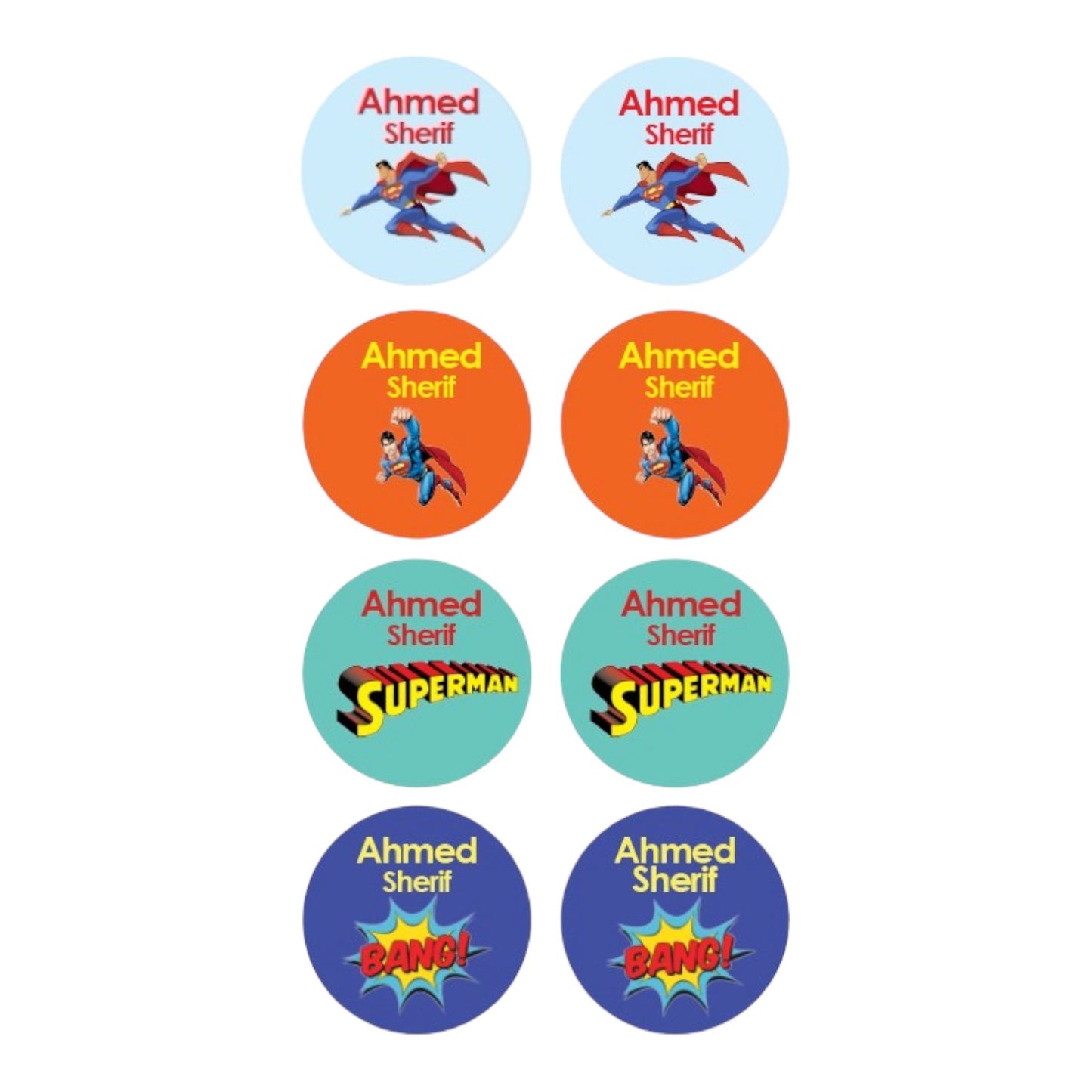 Superman Name Tag