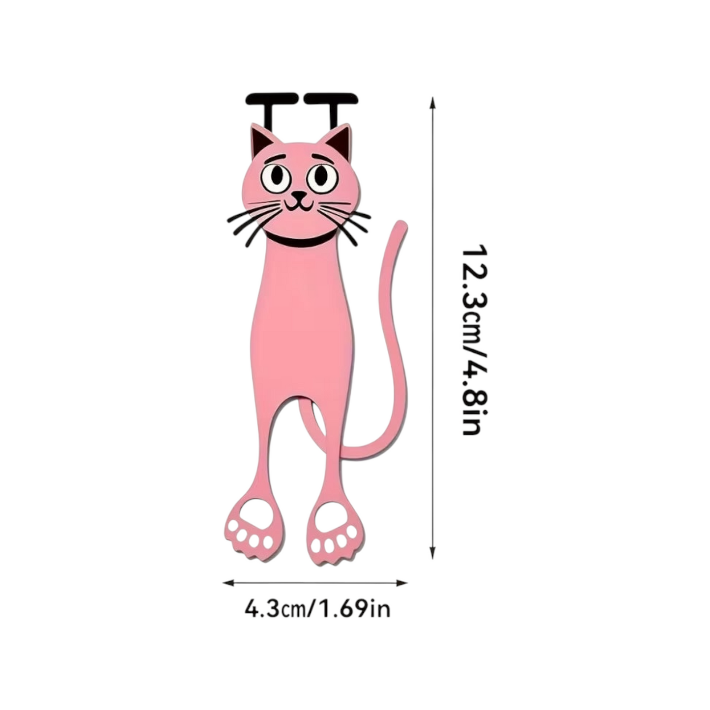 2D Acrylic 1pcs Cat Bookmark - 1 Pc