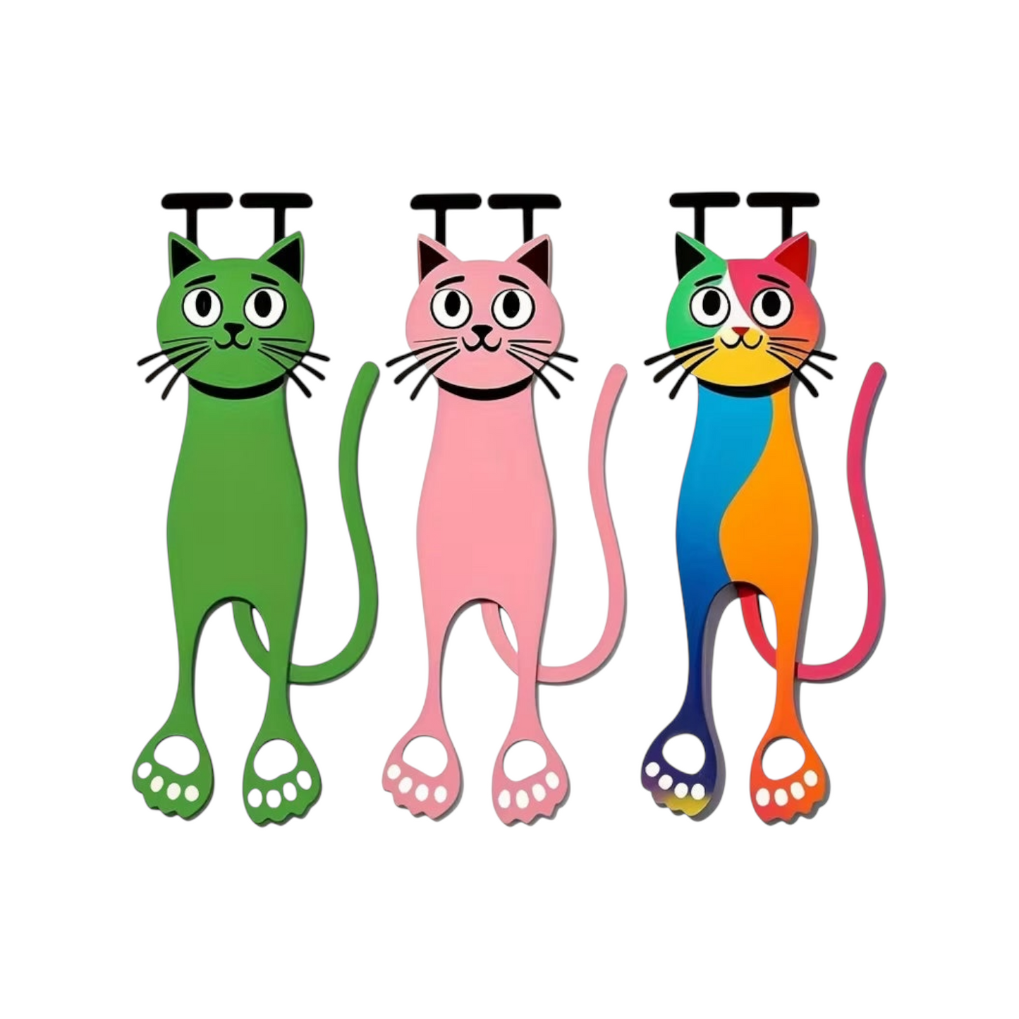 2D Acrylic 1pcs Cat Bookmark - 1 Pc