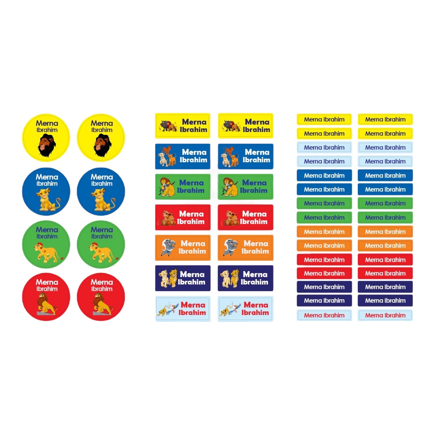 Lion King Name Tag