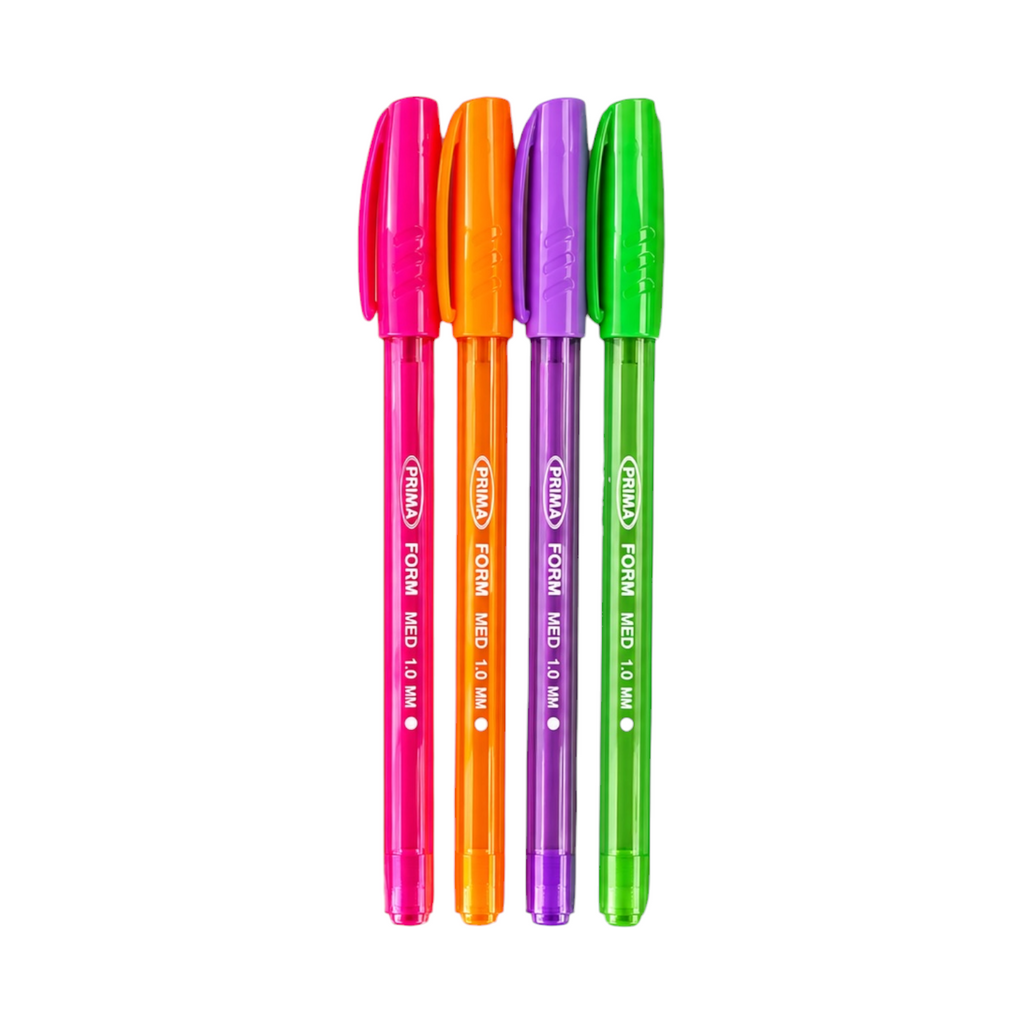 Prima Flash Ballpoint Pen, Set of 4 Assorted Colors