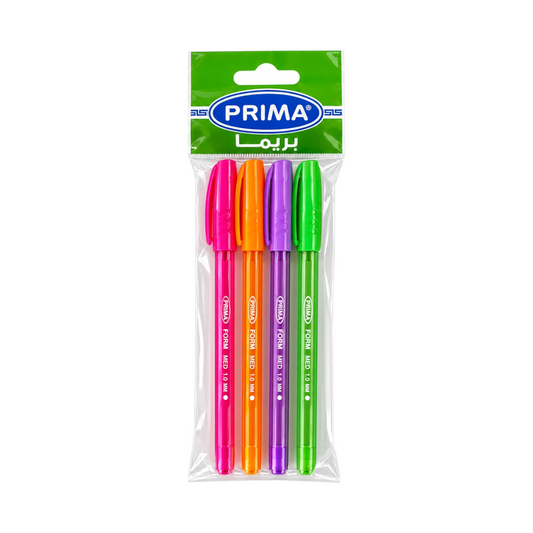 Prima Flash Ballpoint Pen, Set of 4 Assorted Colors