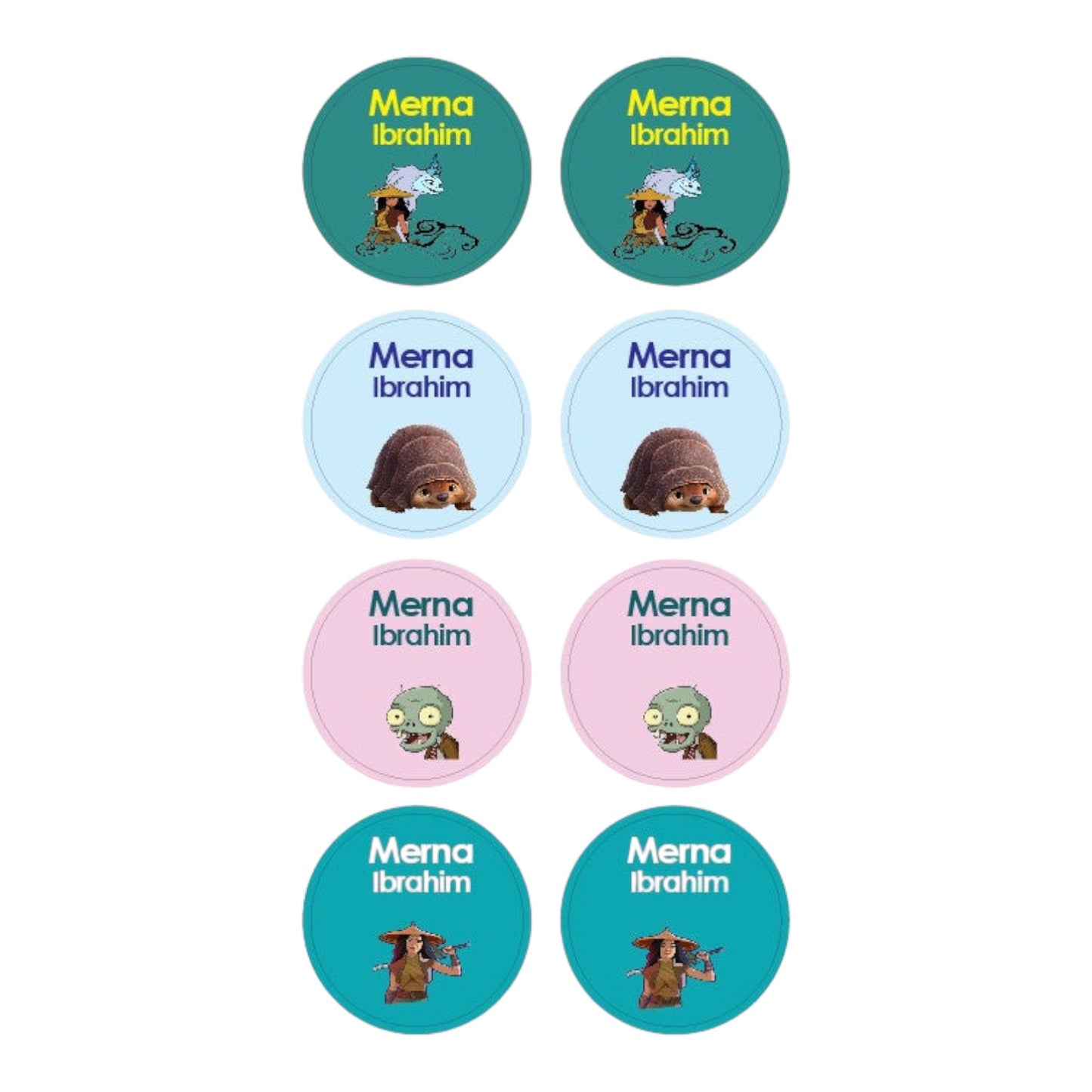 Raya & The Dragon Name Tag