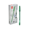 Elite Stationery House Deli green ballpoint pen with 0.7mm tip and hexagonal barrel next to its product box