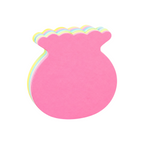100 Sheets Candy Colors Sticky Note Practical Colorful Stationery Self-Stick Note Book 3x3 inch