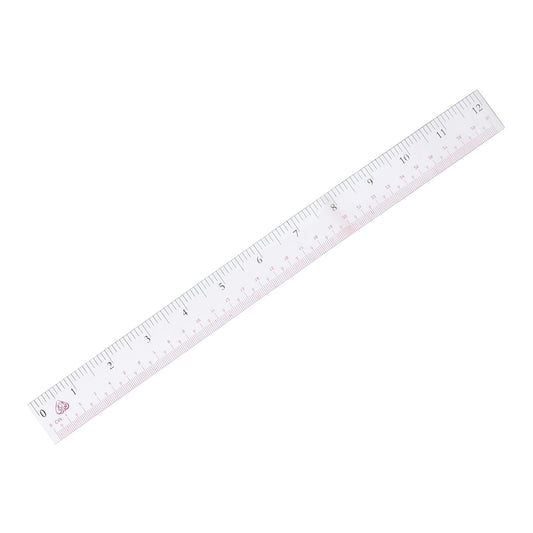 Clear flexible ruler - 30 cm