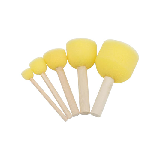 Keep smiling Sponge Art Tools Stencil Brushes 5 Pcs