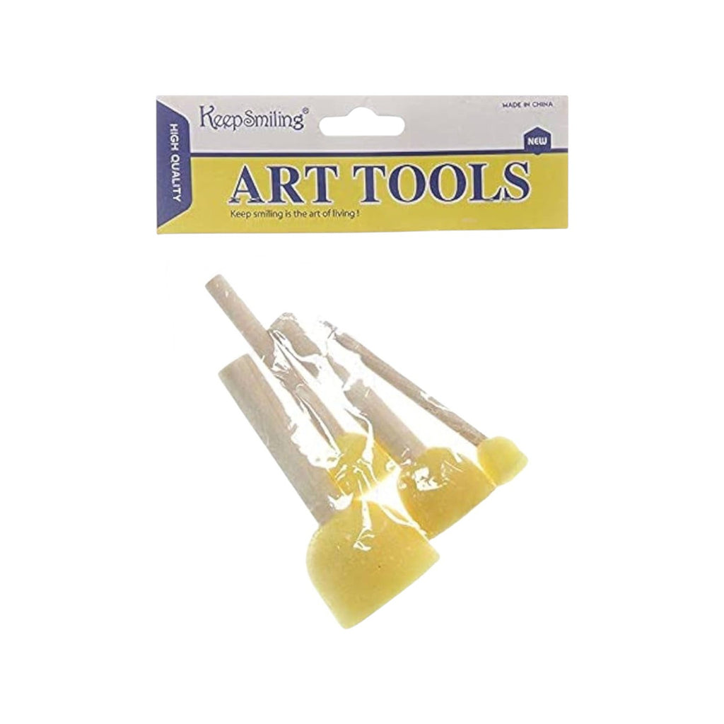 Keep smiling Sponge Art Tools Stencil Brushes 5 Pcs