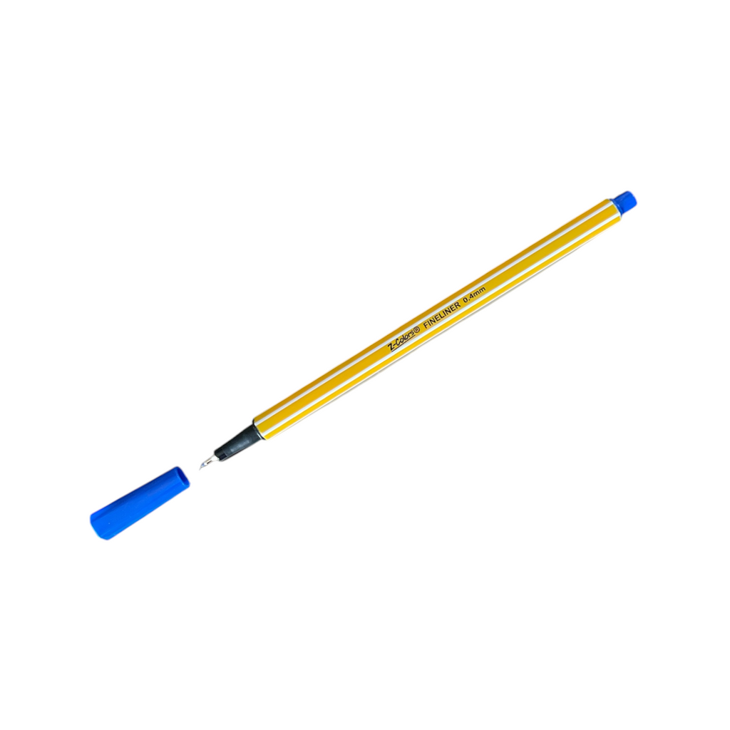 Z-Colors Fine Liner Pen, 0.4 Mm, Deep Blue No. 908