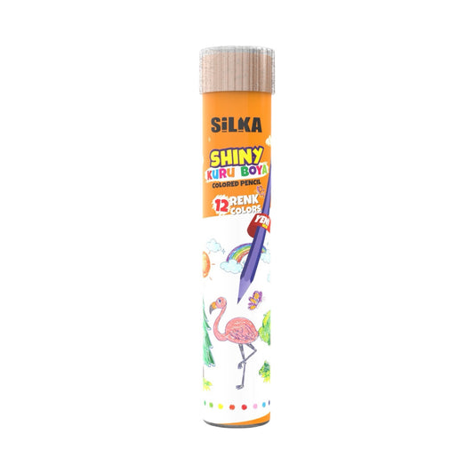 Silka Long Color Pencil In A Jar  Set Of 12 Colors