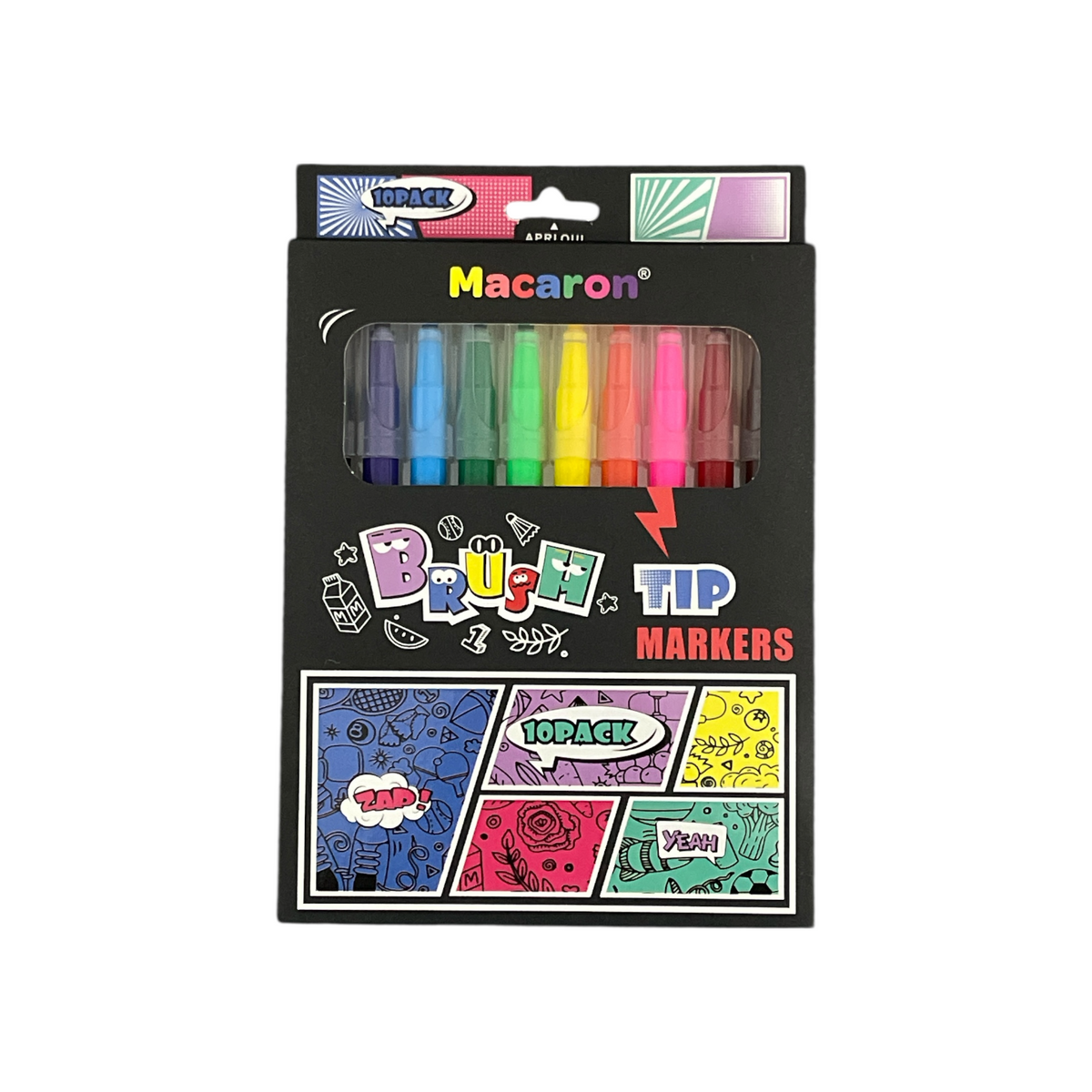 Marcador X 10 Col Brush Macarron