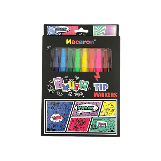 Marcador X 10 Col Brush Macarron