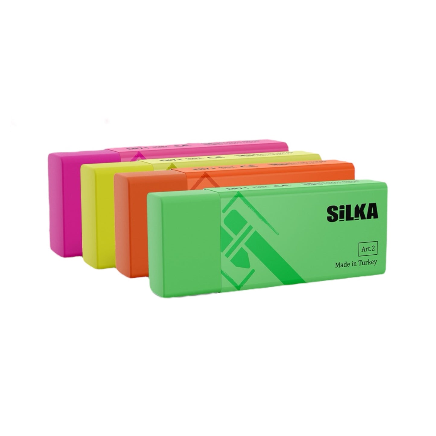 Silka 2 Neon Eraser - 4 Colors