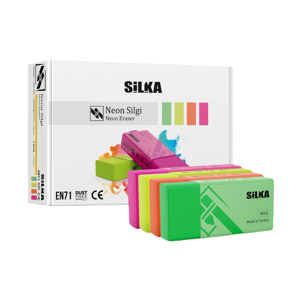 Silka 3 Neon Eraser – Medium – 4 colors