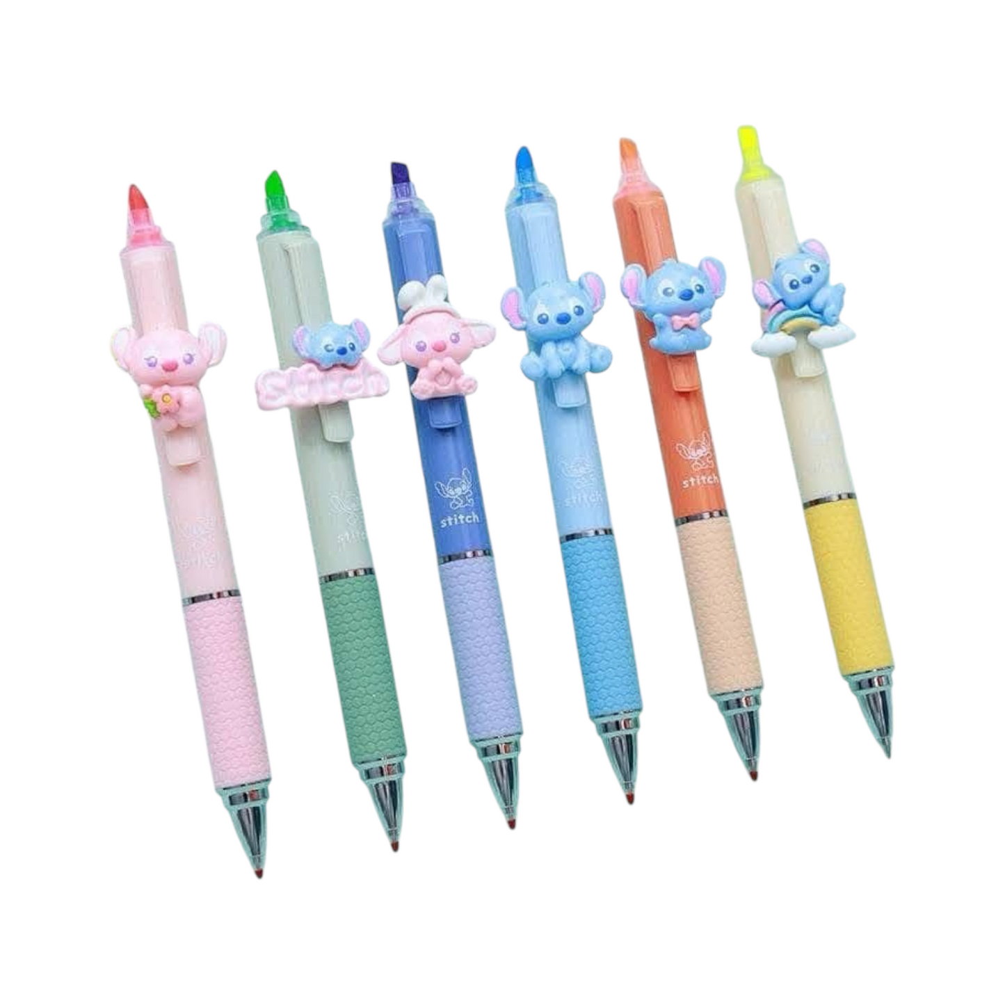 Gel Pen 1 mm With Highlighter Multicolor – Stitch